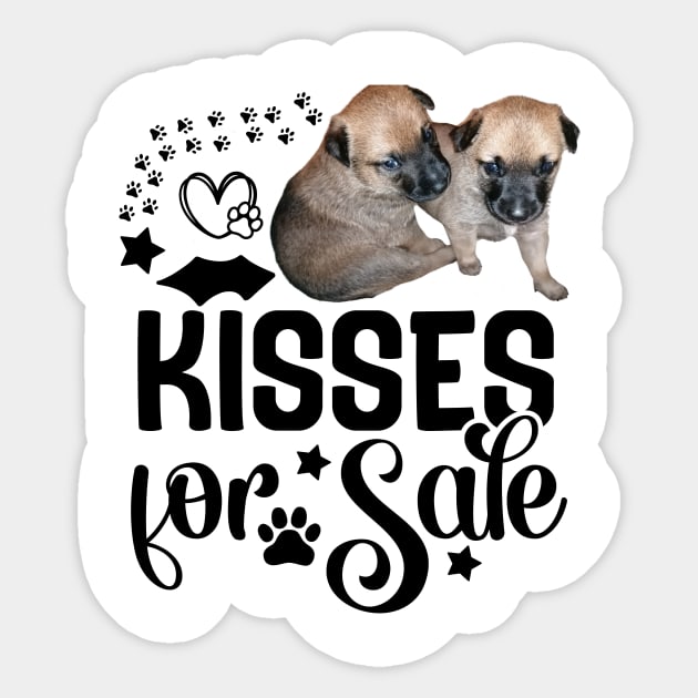 cute puppies - kisses for sale Sticker by SG-Nogalte